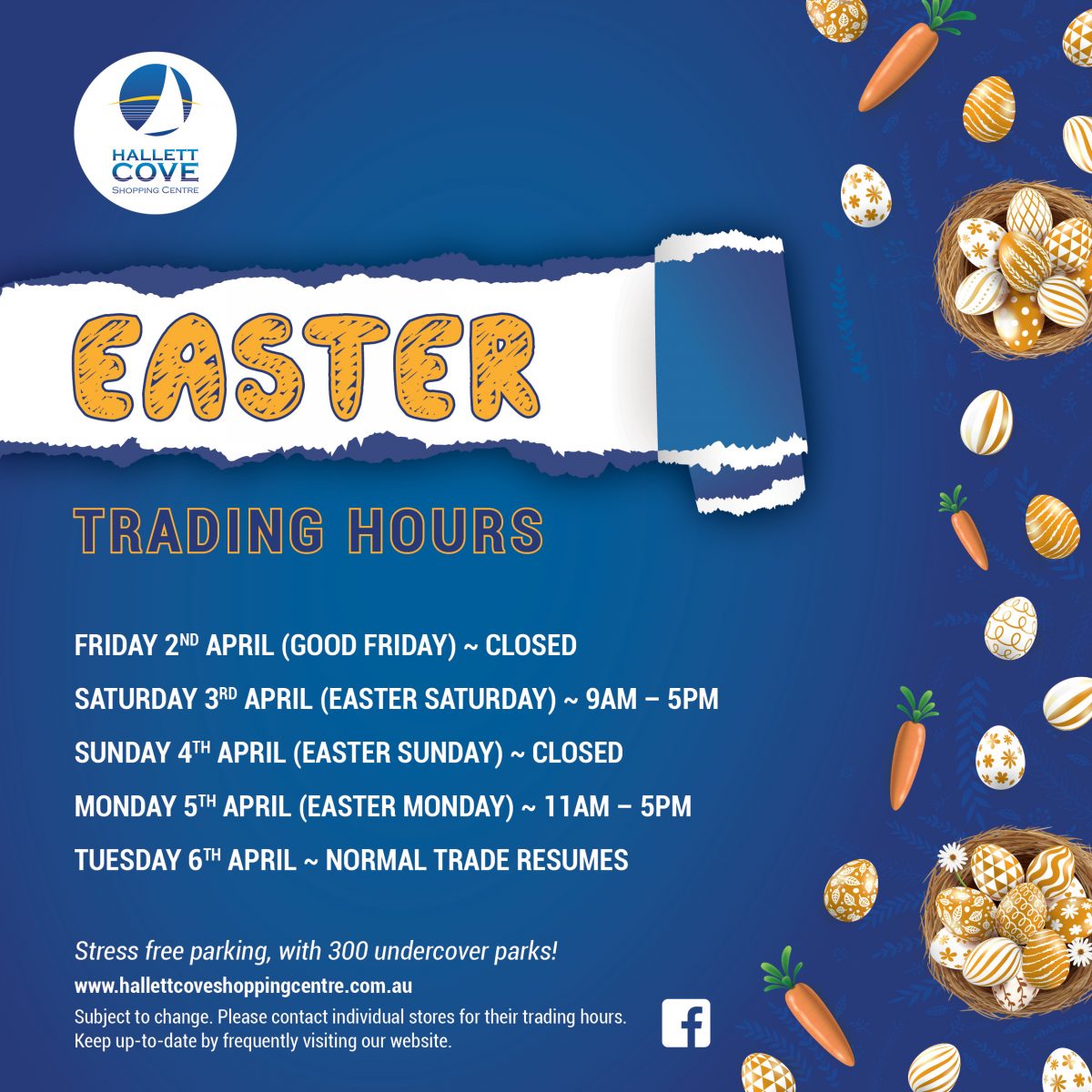 Easter Trading Hours Hallett Cove Shopping Centre